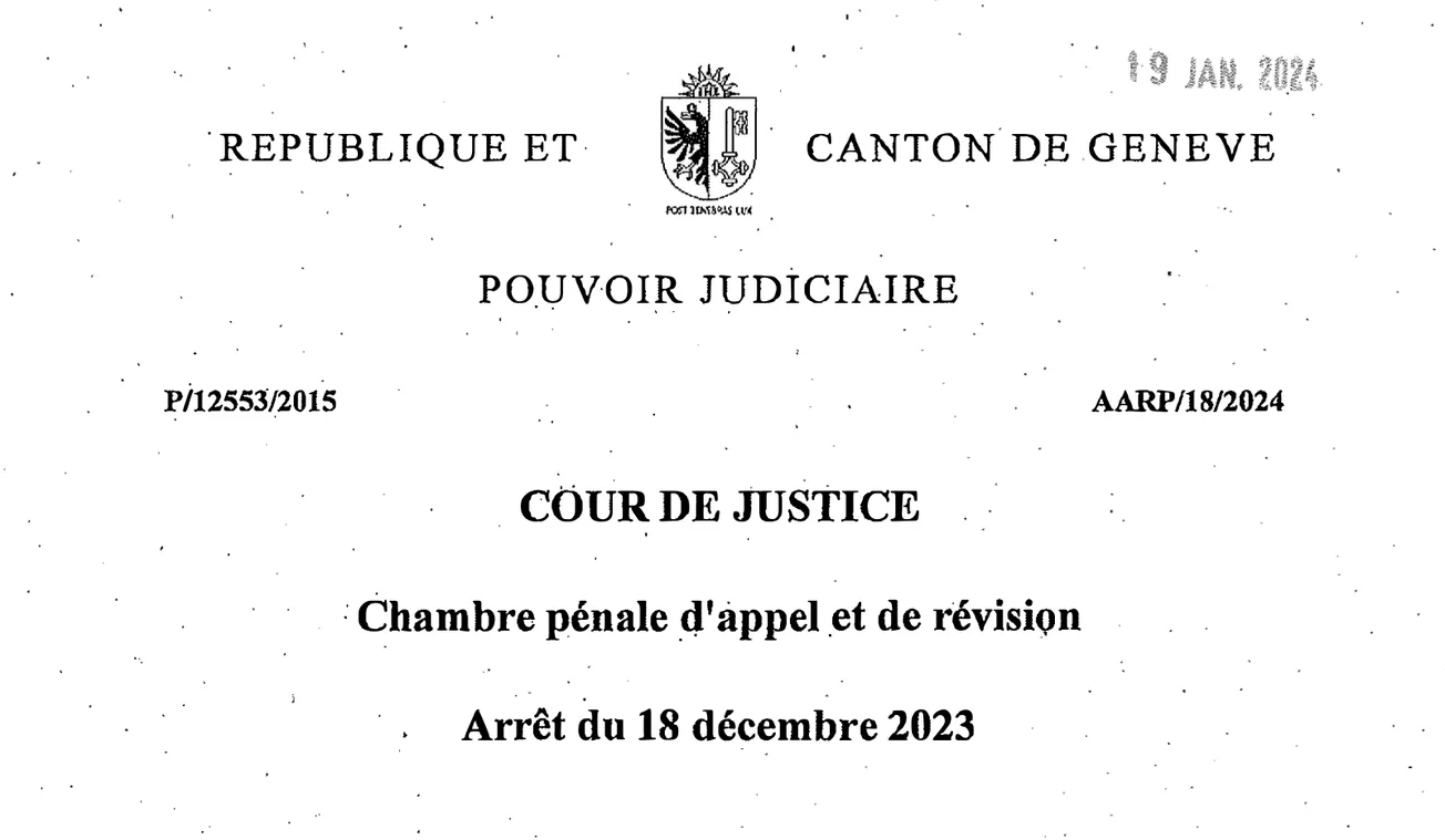 Wording of the judgement against Sheikh Ahmad: "Selfish actions, bad collaboration, nil awarness of wrongdoing"