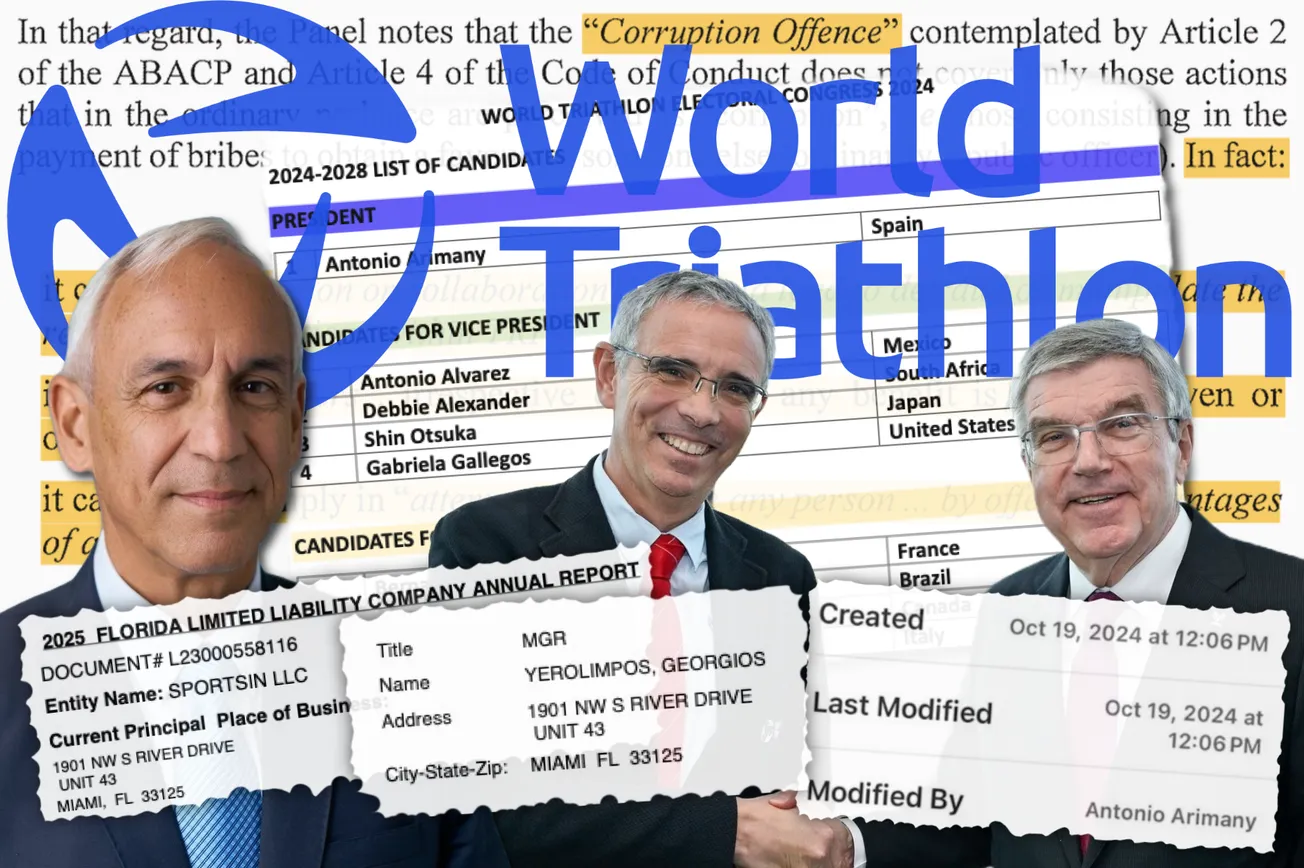 World Triathlon corruption: a Greek fake federation, the fake medium "Sportsin", con artists, the co-conspirators Arimany, Yerolimpos, Druwé – and more of their lies and propaganda